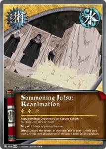 Summoning Jutsu: Reanimation J-968 Naruto trading card