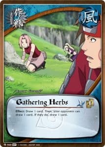 Gathering Herbs M-907 Naruto trading card