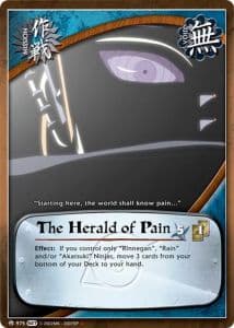 The Herald of Pain M-914 Naruto trading card