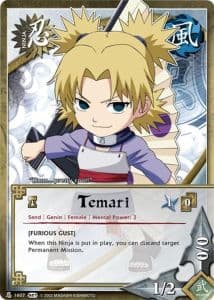 Temari N-1515 Naruto trading card