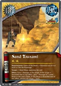 Sand Tsunami J-1001 Naruto trading card