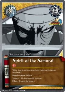 Spirit of the Samurai J-1004 Naruto trading card