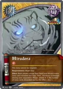 Hirudora J-989 Naruto trading card