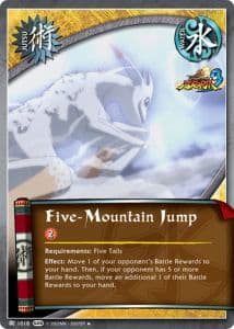Five-Mountain Jump J-995 Naruto trading card