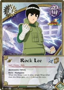 Rock Lee N-1547 Naruto trading card