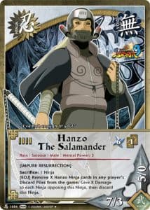 Hanzo The Salamander N-1592 Naruto trading card