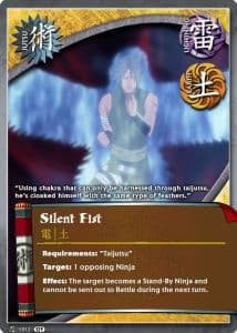 Silent Fist J-1023 Naruto trading card