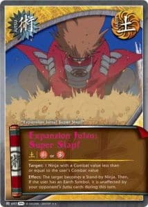 Expansion Jutsu: Super Slap! J-1031 Naruto trading card