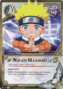 Naruto Uzumaki N-1665 Naruto trading card