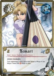 Temari N-1667 Naruto trading card
