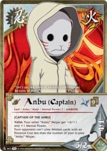 Anbu (Captain) N-1688 Naruto trading card