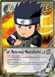 Asuma Sarutobi card artwork