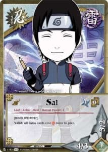Sai N-1772 Naruto trading card