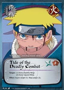 Tide of the Deadly Combat M-983 Naruto trading card