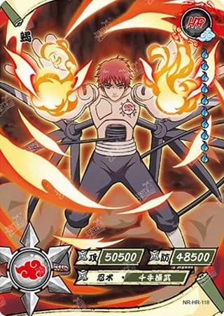Sasori NR-HR-118 Naruto trading card